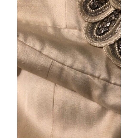 NWT $10K TEMPERLEY LONDON  SATIN SILK BEADED BODICE WEDDING GOWN SZ US 4 UK 8 - Picture 15 of 16